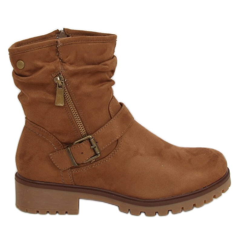 Botas marrons marrom feminino 8B911 castanho