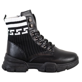 SHELOVET Trabalhadores da moda com cordões branco preto SHELOVET Trabalhadores da moda com cordões branco preto