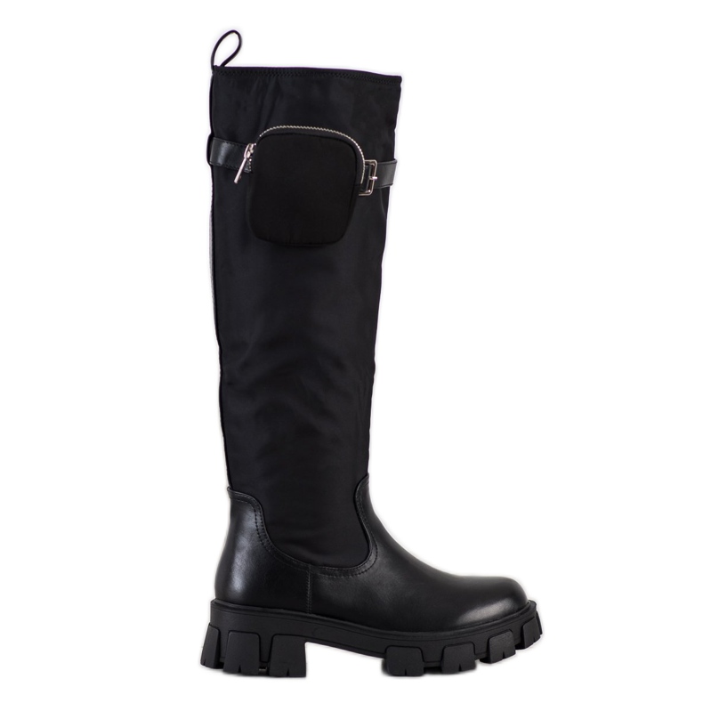 Seastar Botas Pretas Com Bolso preto