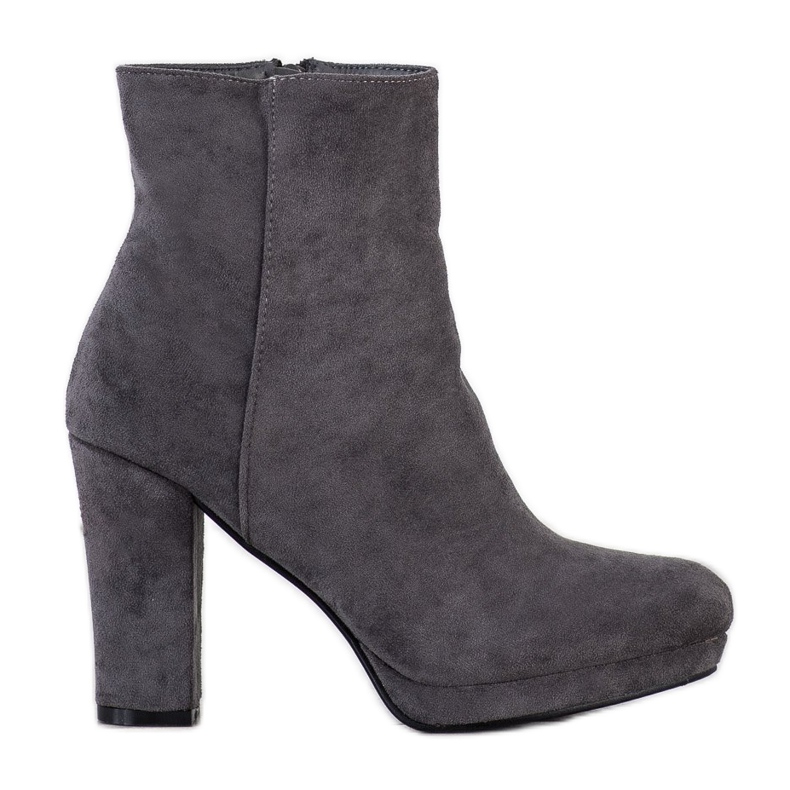 Seastar Botas com salto alto cinza