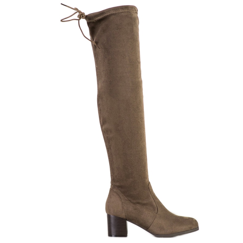 M.Daszyński Sobre as botas do joelho verde