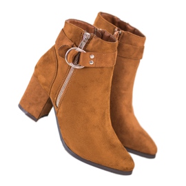 Balada Botas Elegantes Com Ornamento marrom