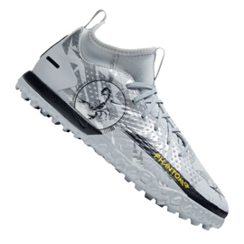 Chuteiras Nike Phantom Gt Academy Df Se Tf Jr DA2289-001 multicolorido prata