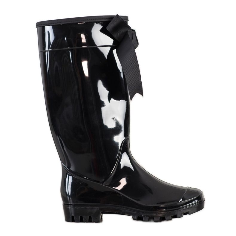 SHELOVET Galochas lacadas com arco preto