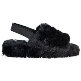 Seastar Chinelos Quentes Com Pele preto
