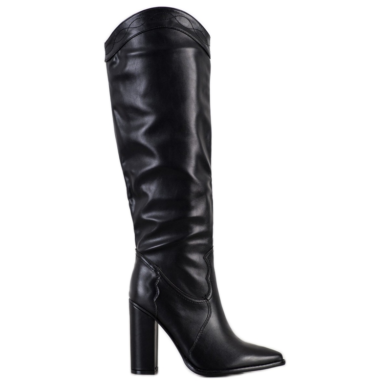Seastar Botas elegantes em spitz preto