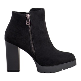 Small Swan Botas de salto alto preto