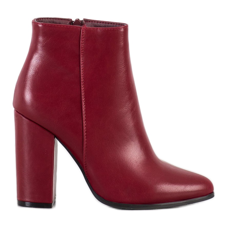 Camo Botas clássicas de couro ecológico vermelho