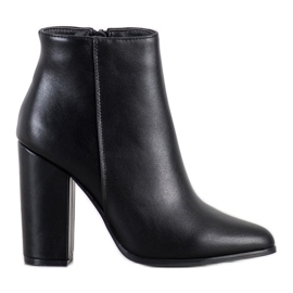 Camo Botas clássicas de couro ecológico preto