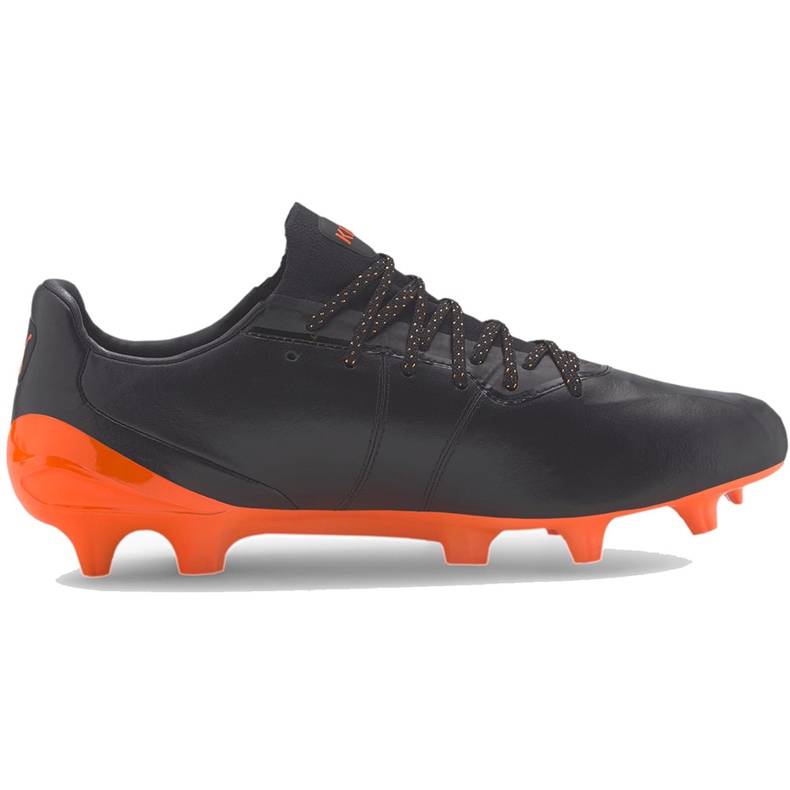 Chuteiras Puma Platinum King Fg Ag pretas 105606 04 preto preto
