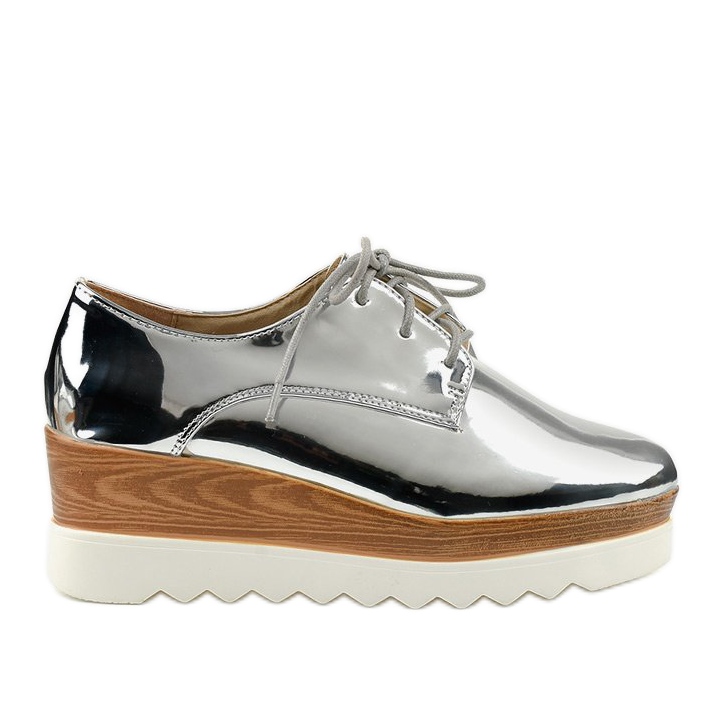 Sapatos prateados deslizantes com tachas GF-FD9 prata