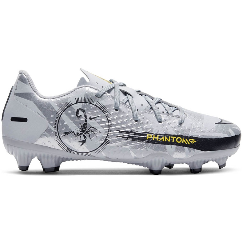 Chuteiras Nike Phantom Gt Academy Scorpion FG / MG Junior DB7631 001 branco