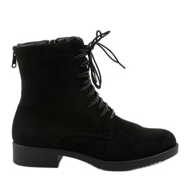 Botas de trabalho femininas negras A8316 / A preto