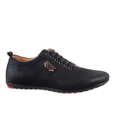 Sapatos masculinos negros WF932-1 preto
