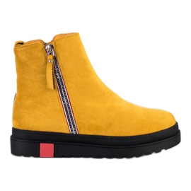 Seastar Botas na plataforma preta amarelo