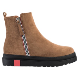 Seastar Botas na plataforma preta marrom multicolorido