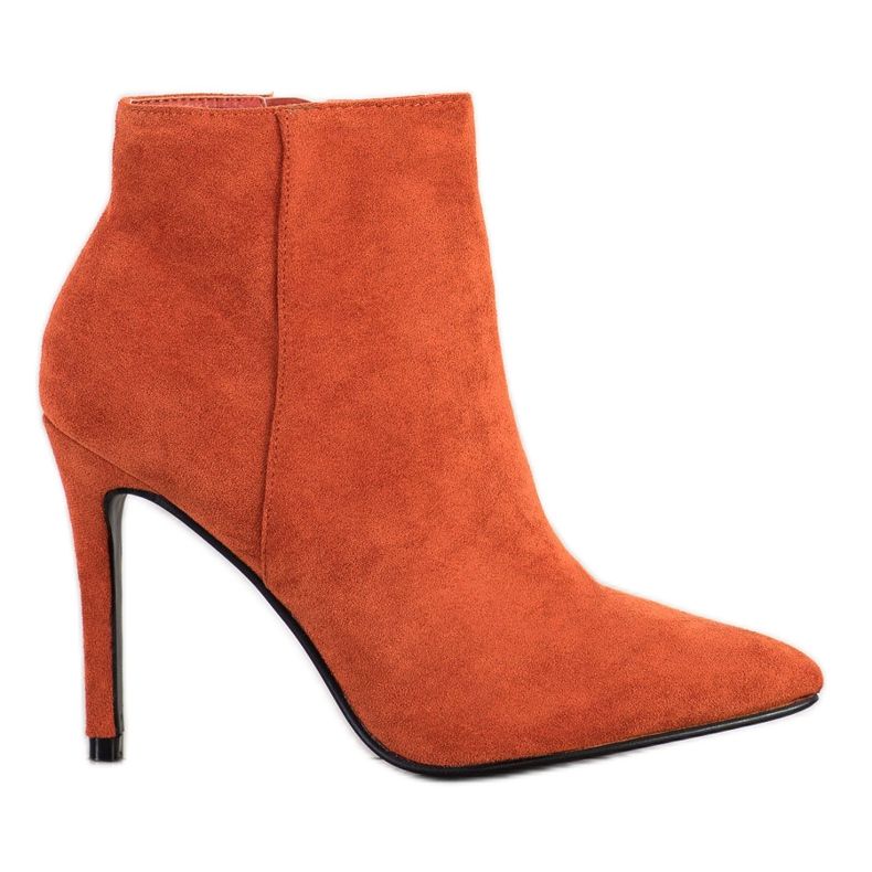 Small Swan Botas elegantes de salto alto laranja