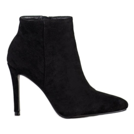 Small Swan Botas elegantes de salto alto preto