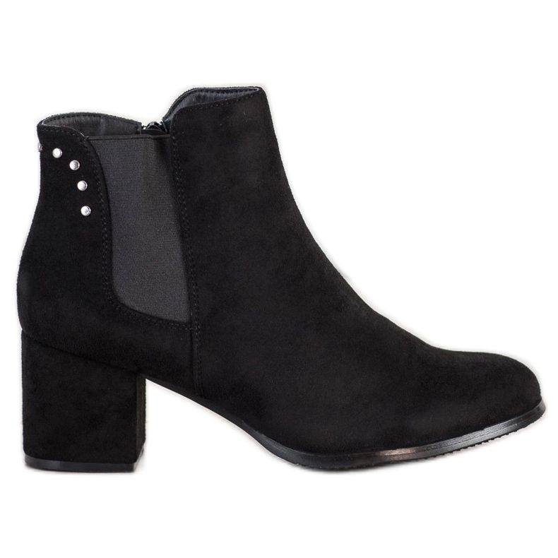 J. Star Botas quentes de salto alto preto