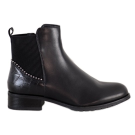 Super Mode Botas Pretas Elegantes preto