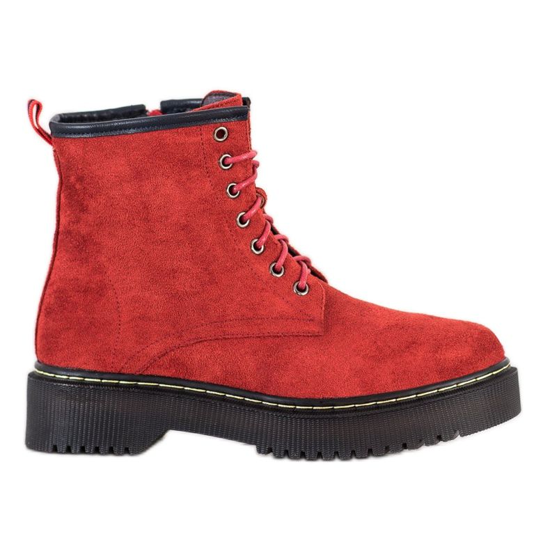 Sabatina Botas quentes na plataforma vermelho Sabatina Botas quentes na plataforma vermelho