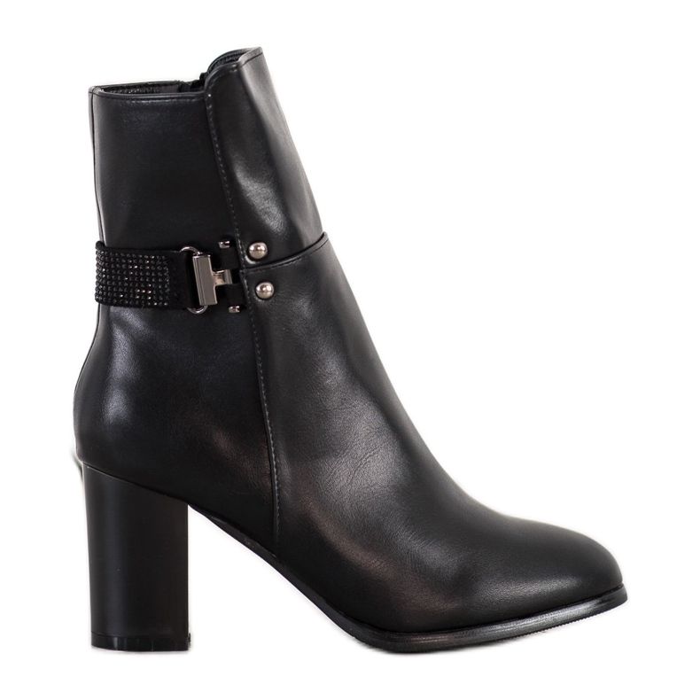 Sabatina Botas de cano altas elegantes preto