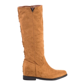 Seastar Botas de camurça com tachas castanho