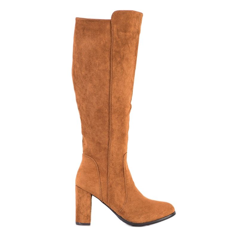 Sabatina Botas camelo camurça castanho multicolorido Sabatina Botas camelo camurça castanho multicolorido