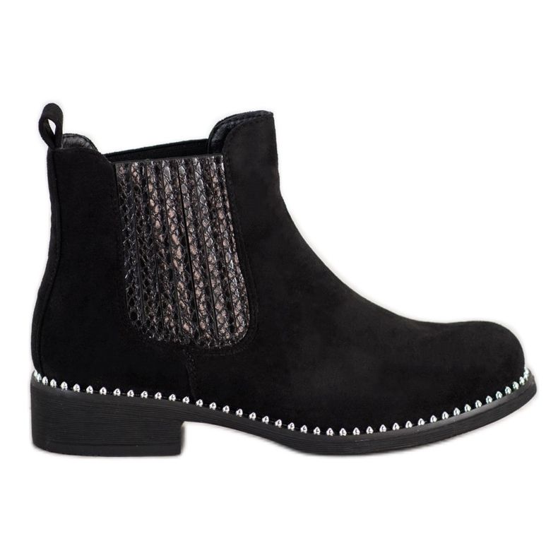 SHELOVET Botas chelsea elegantes preto