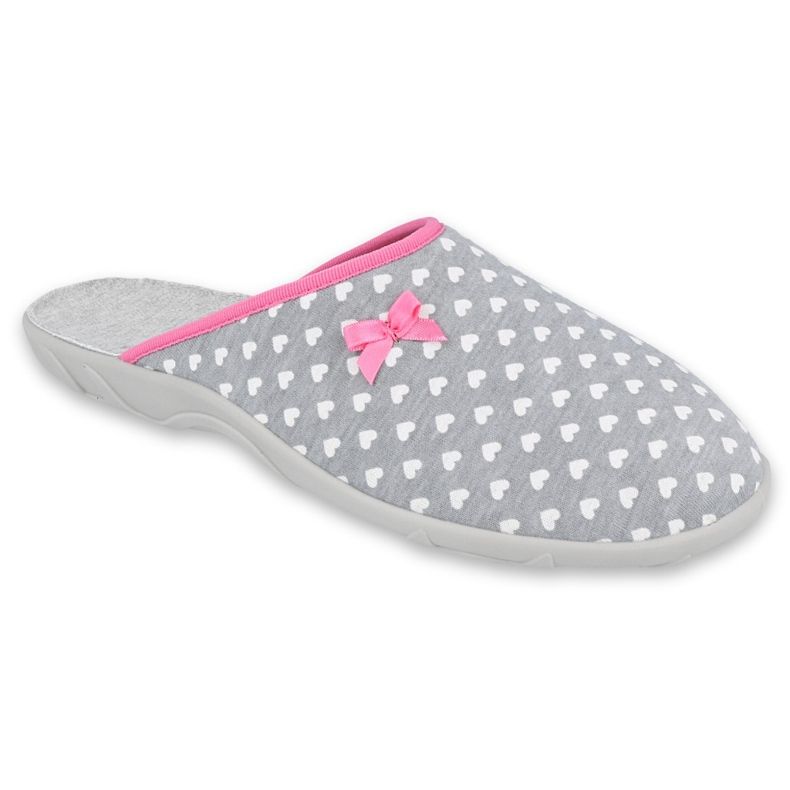 Sapatos femininos Befado pu 235D174 branco rosa cinza