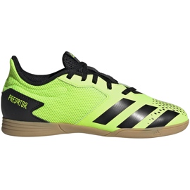 Chuteiras Adidas Predator 20.4 In Sala Junior verde-preto EH3043
