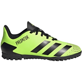 Chuteiras Adidas Predator 20.4 Tf Junior verde-pretas EH3041 Chuteiras Adidas Predator 20.4 Tf Junior verde-pretas EH3041