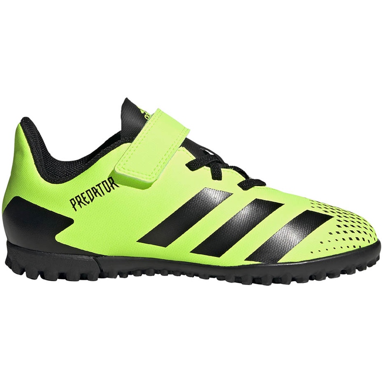 Chuteiras Adidas Predator 20.4 H&amp;L Tf Junior verde-pretas FW9780