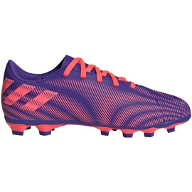 Botas de futebol adidas Nemeziz.4 FxG Junior roxo-rosa EH0585 tolet