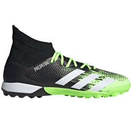 Chuteiras adidas Predator 20.3 Tf preto e verde EH2912