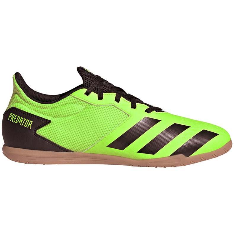 Chuteiras Adidas Predator 20.4 In Sala verdes e pretas EH3005