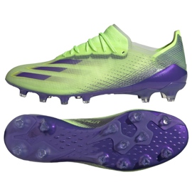 Chuteiras Adidas X Ghosted.1 Ag M FY0958 azul, roxo, verde verde