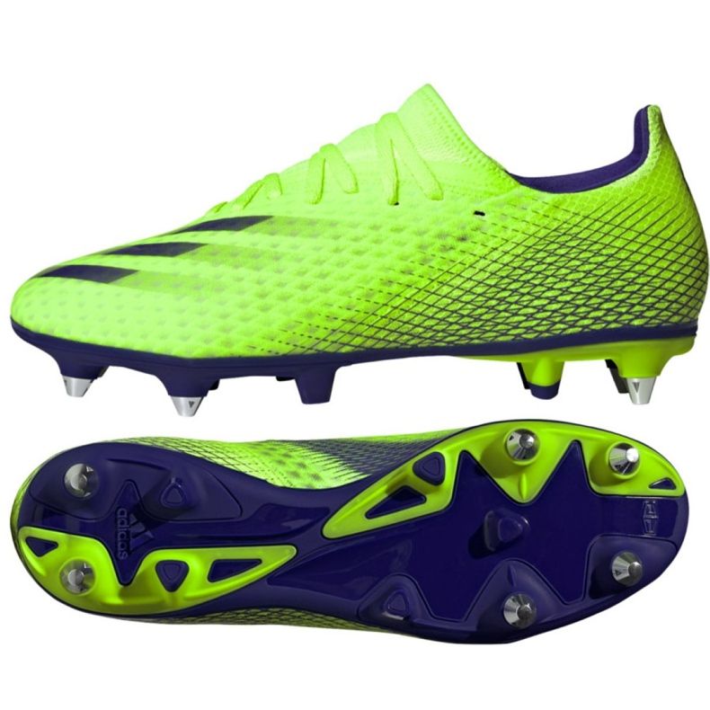 Chuteiras Adidas X Ghosted.3 Sg M EG8176 multicolorido verde