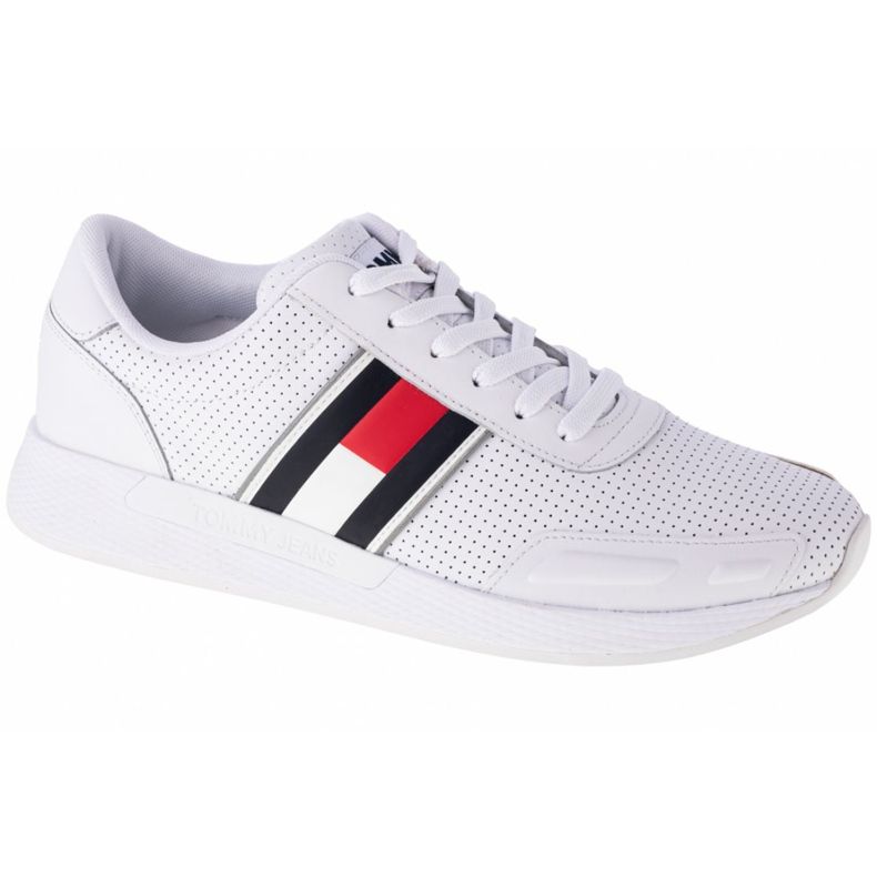 Calçados Tommy Hilfiger Flexi Perf Couro Corredor M EM0EM00580-YBR branco Calçados Tommy Hilfiger Flexi Perf Couro Corredor M EM0EM00580-YBR branco