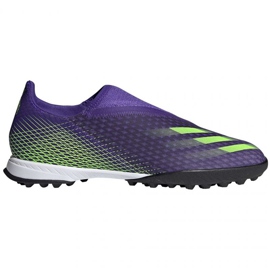 Chuteiras Adidas X Ghosted.3 Ll Tf M EG8159 multicolorido roxo