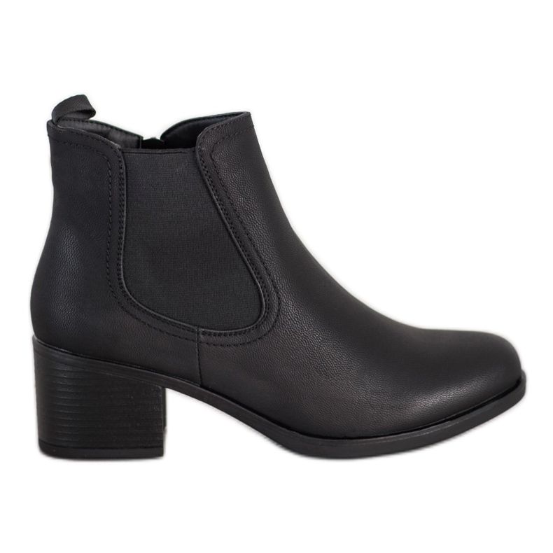 J. Star Botas em poste baixo preto