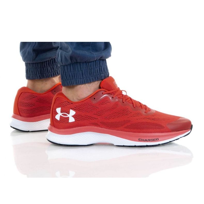 Under Armour Charged Bandit 6 M 3023019-600 branco vermelho
