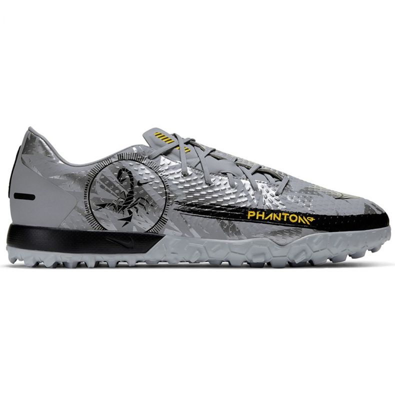 Chuteiras Nike Phantom Gt Scorpion Academy Dynamic Fit Tf DA2263 001 preto cinza