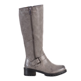 Sixth Sense Botas Com Fivela cinza