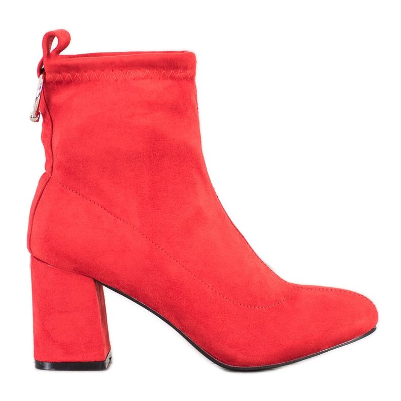 Fashion Botas deslizantes vermelho