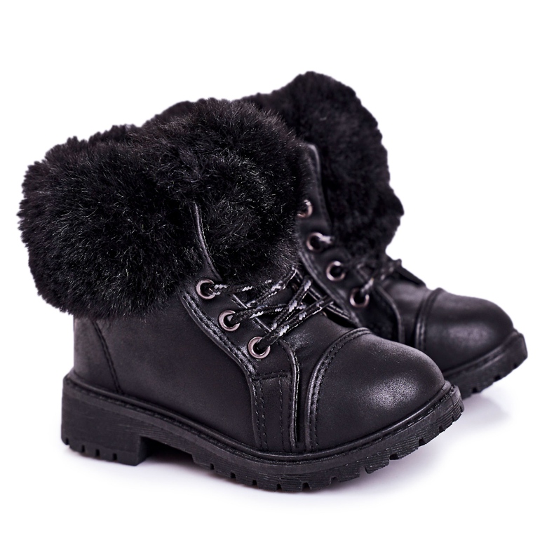 Caça-armadilhas infantis com pelo preto Nella