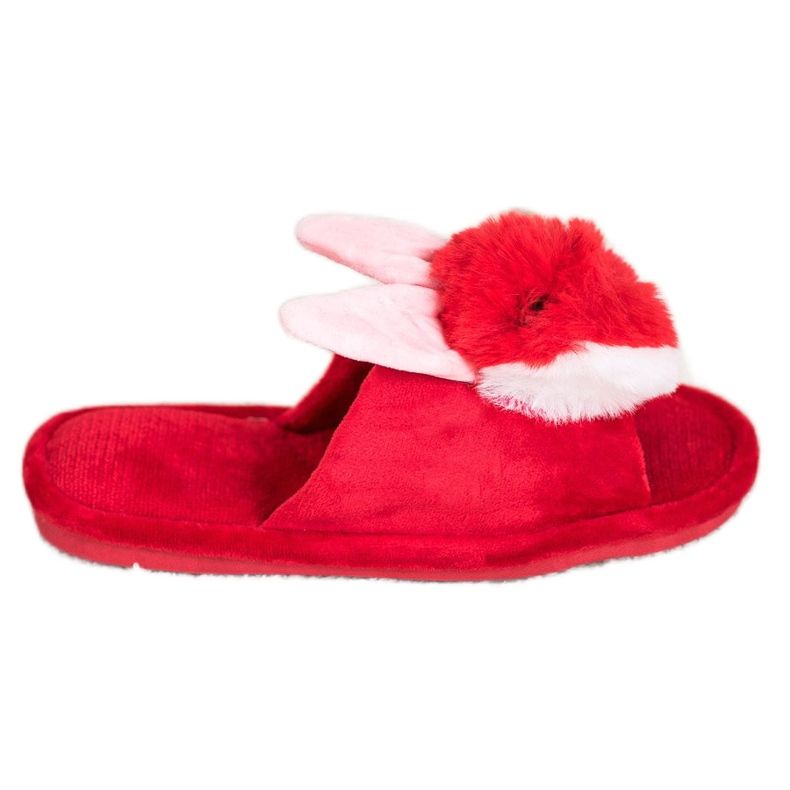 Bona chinelos de coelho vermelho