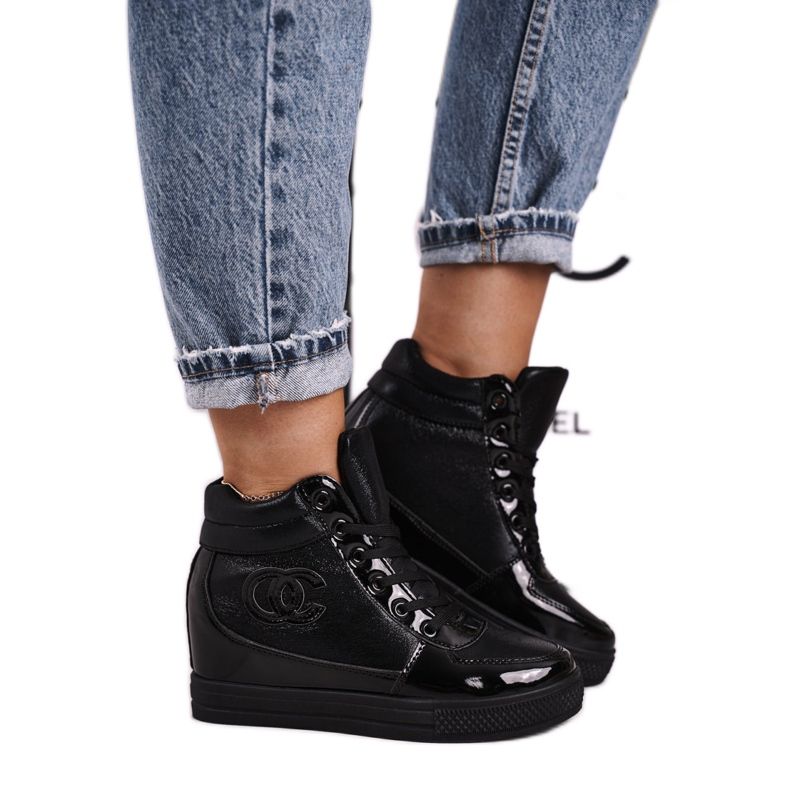 Haver Tênis feminino bota tornozelo Black Carol preto
