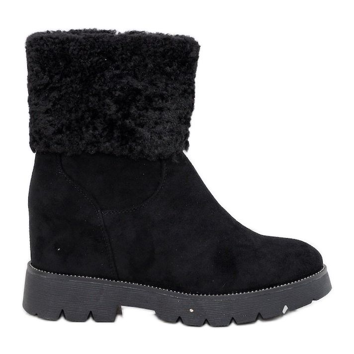 Botas com isolamento de camurça preta da Bodri preto Botas com isolamento de camurça preta da Bodri preto