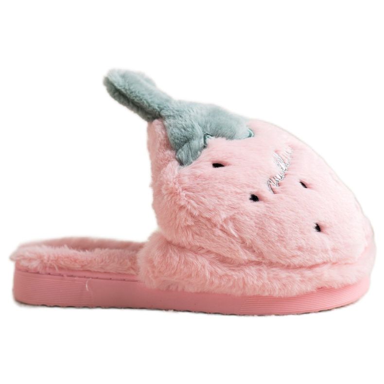 Bona Chinelos de morango rosa verde